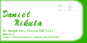 daniel mikula business card